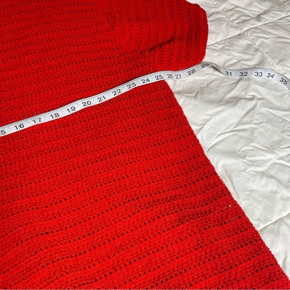 NWOT Nicole Miller Red Knit Short Sleeve Sweater Size 3XL - Picture 6 of 8